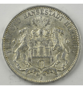 Hamburg 3 Mark 1912 J
