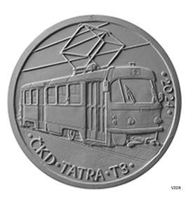 500 Kč 2024 Tramvaj T3 bk