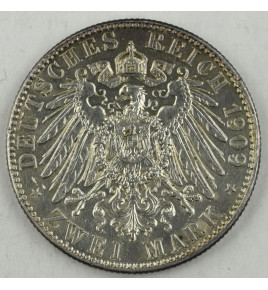 Sachsen 2 Mark 1909