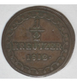 1/2 Krejcar 1812A