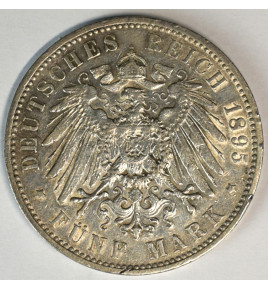 Wuerttemberg 5M 1895 F